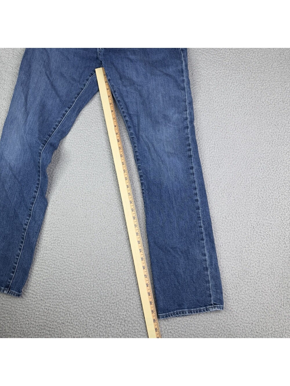 Lucchese Men's Jesse Slim Straight Washed Blue Jeans 32W X 32L Italy Fabric $325 - Picture 6 of 13